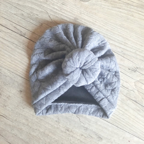 Knot turban or buns soft and warm fur-lined sweatshirt fabric 3 colors